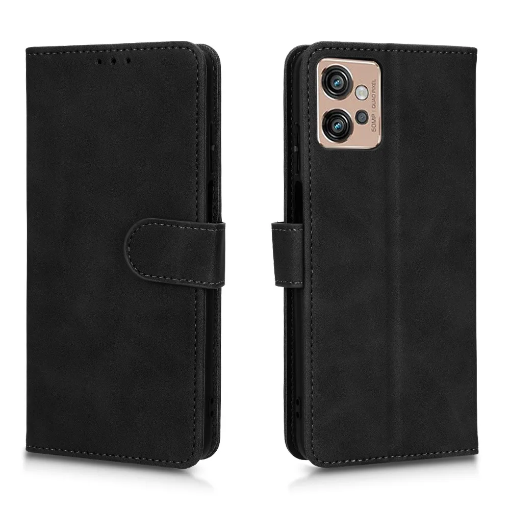 Чехол-книжка для Motorola Moto G32 роскошный текстурный Чехол-кошелек из искусственной