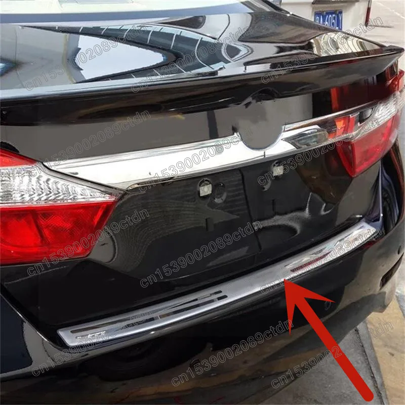 

For Toyota Camry 2012-2015 2016 2017 2018 2019 2020 2021 Rear Bumper Protector Sill Trunk Tread Plate cover Trim Car styling