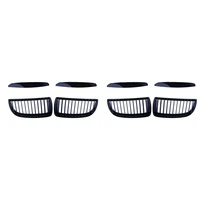 4x car gloss black front bumper radiator grilles grill for bmw 3 series e90 e91 2005 2008 51712151895 51712151896