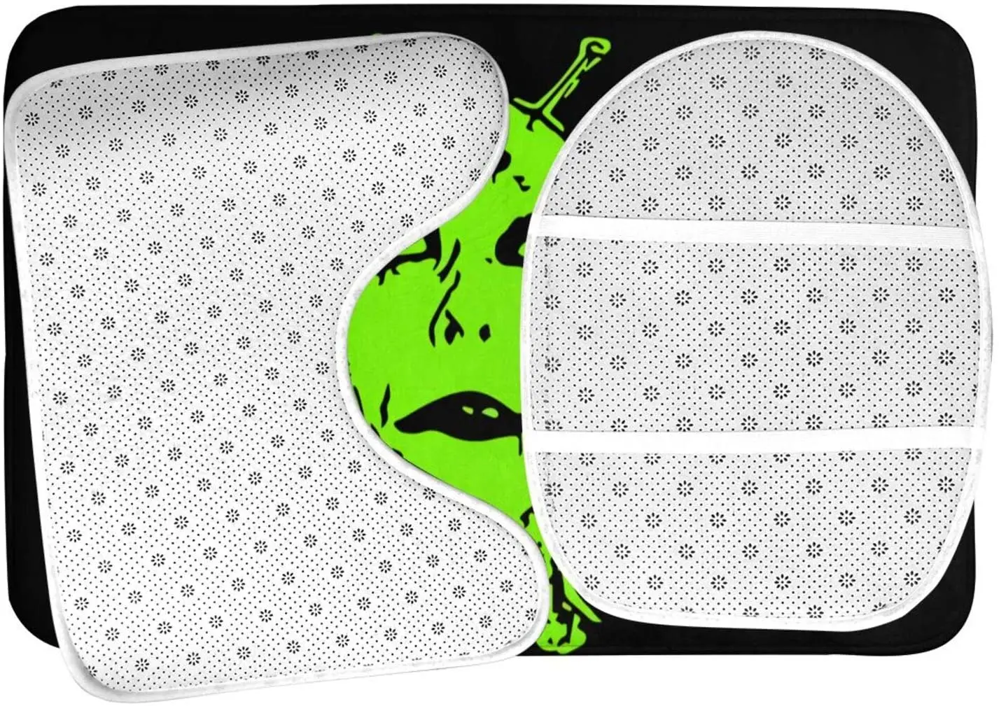 

A-Lien Sexfiend 3 Piece Set Bath Mat Set, non-Slip Bathroom Mats Set/Bathroom Rugs/Contour Mat/Toilet Cover