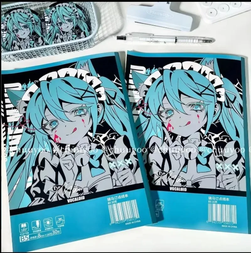 Тетрадь Hatsune Miku аниме периферийный милый мультяшный дневник японская кавайная