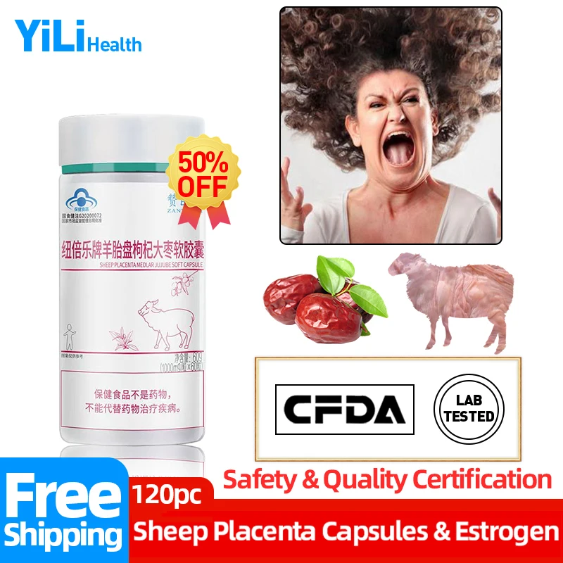 

Menopause Treatment Pills Estrogen Hormones Supplements Capsules for Women Sheep Placenta Jujube CFDA Approve Products Non-GMO