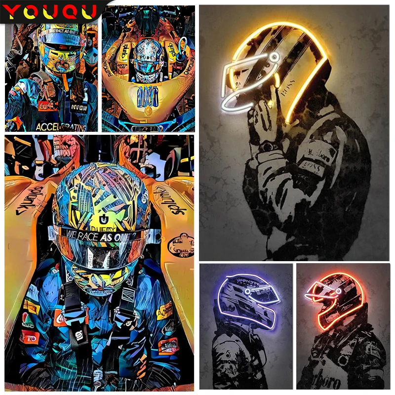 

YOUQU Character Series 5d DIY Diamond Painting “Rider” Embroidery Mosaic Cross Stitch Kit Square/round Home Decoration Gift