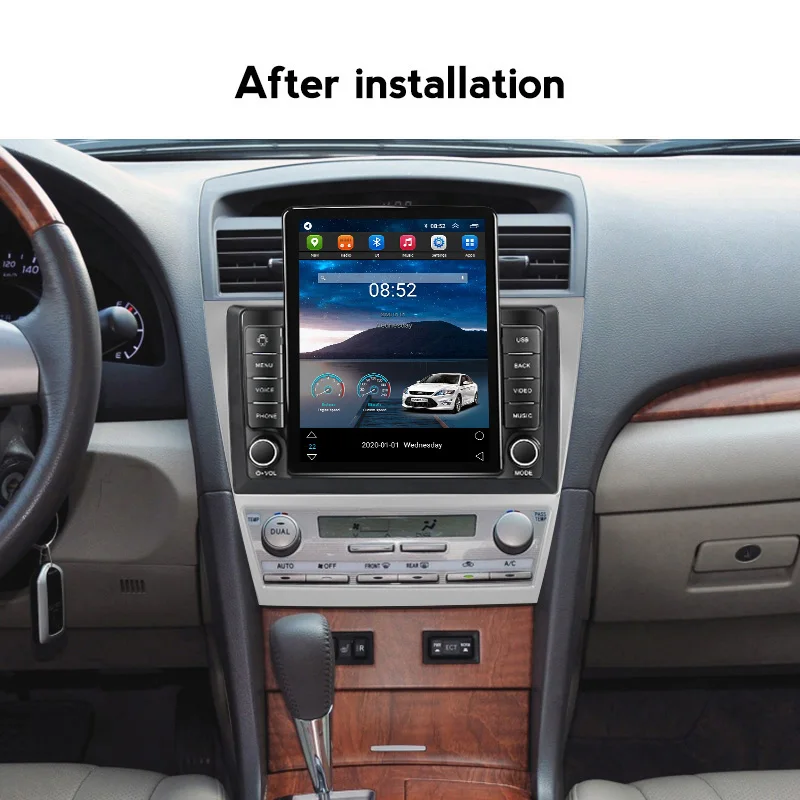 2din Android 11 Carplay для Tesla вертикальное автомобильное радио Видео Стерео Toyota Camry 7 XV 40 50