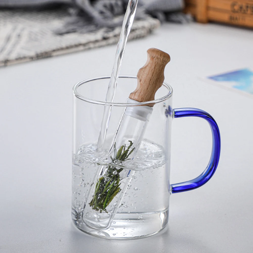 

Glass Tea Infuser Empty Bottle Mini Transparent Tea Strainer Cork Glass Bottle Tube Brewing Test Tube Tea Set Kitchen Tools