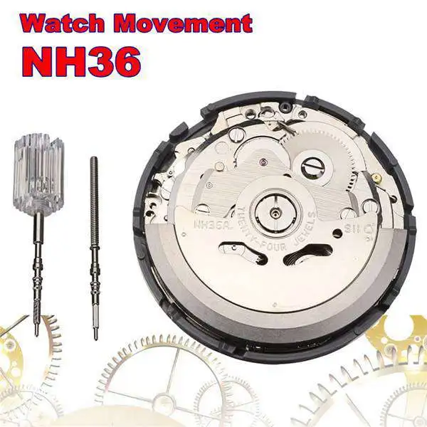 

Automatic Watch Movement Mens Parts Mechanical Watch Movement NH36 Movement Watch Replace Accessorie