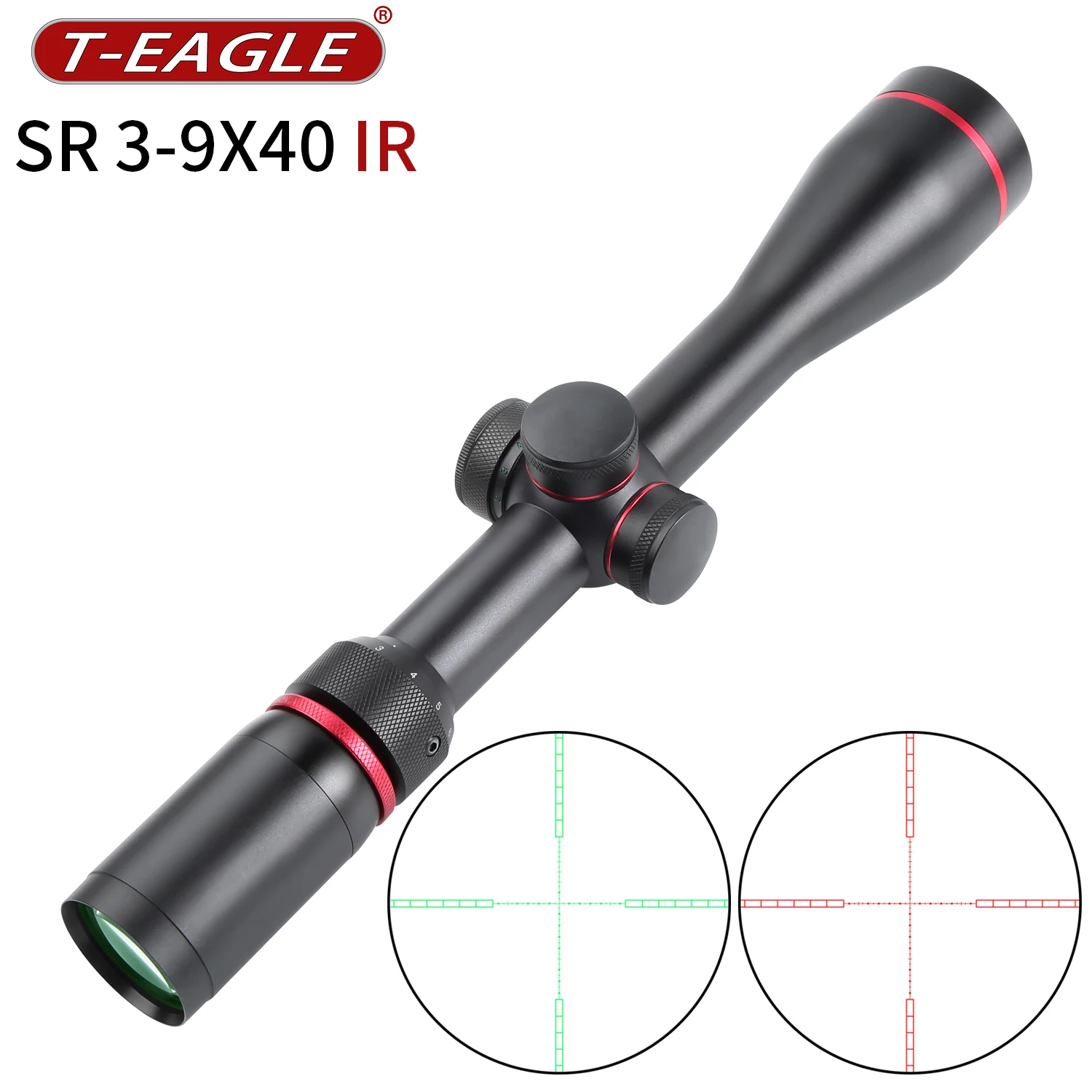 T-EAGLE Optics SR 3-9X40IR Tactical RiflesScope Air Gun Rifle Scopes Hunting Spotting Collimator Optical Airsoft Sight