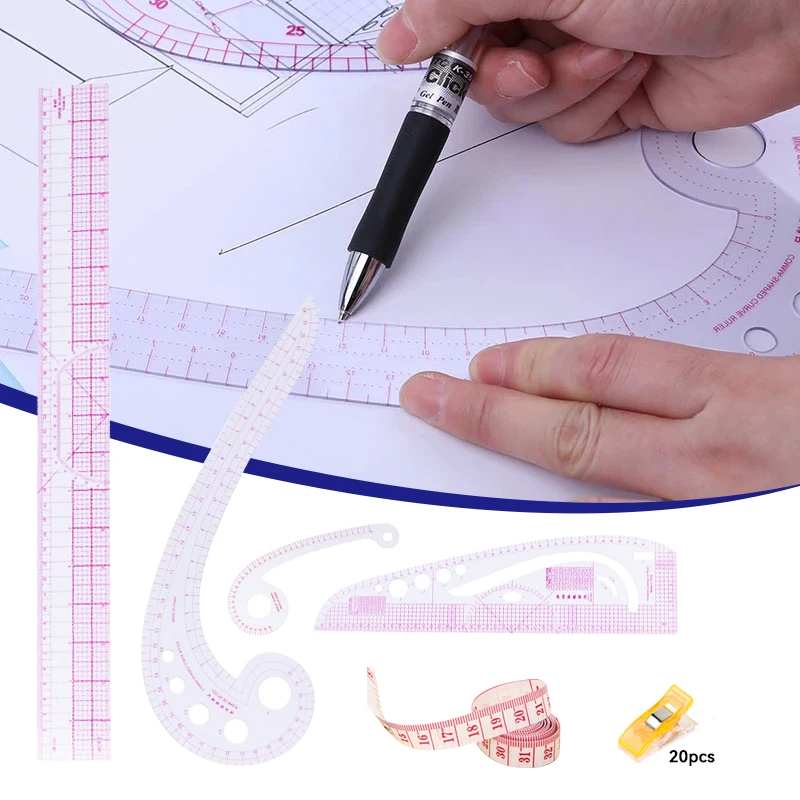 

Sewing French Curve Ruler Measure Dressmaking Tailor Drawing Template Craft Tool Set costura sewing machine accessories