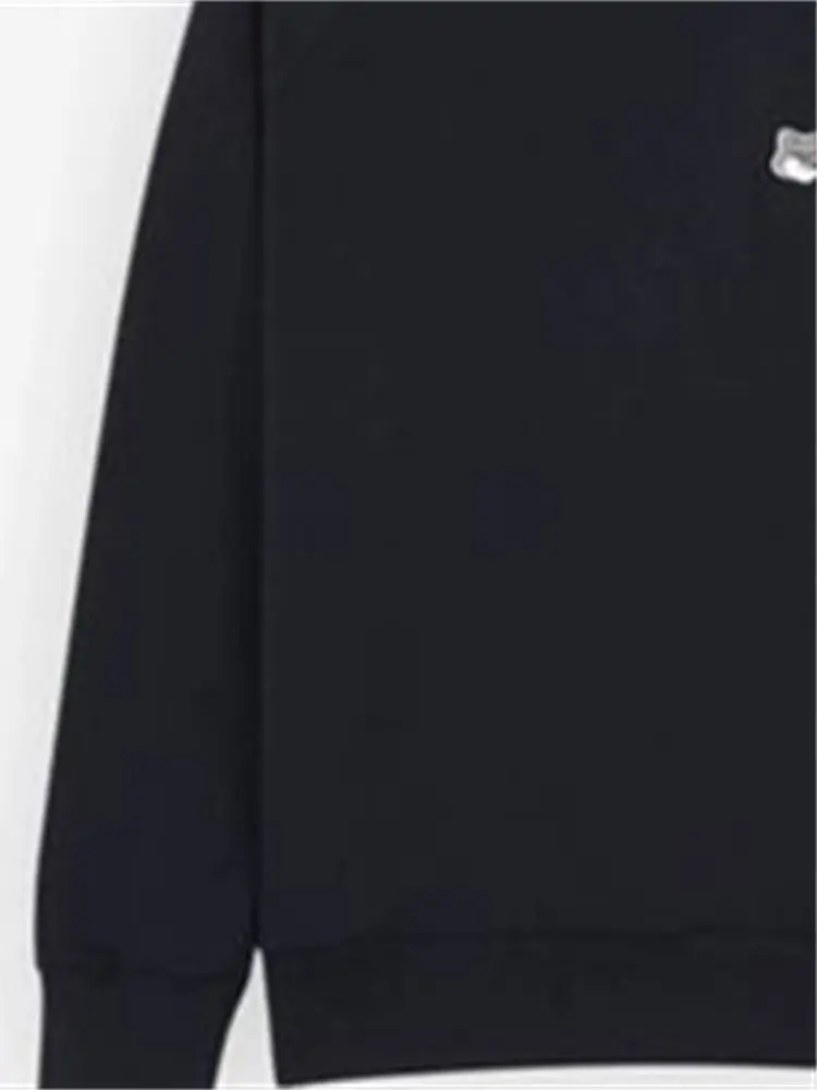 

Женский Свободный свитшот с вышивкой животного, повседневный пуловер с длинным рукавом и круглым вырезом для ранней весны, 2023