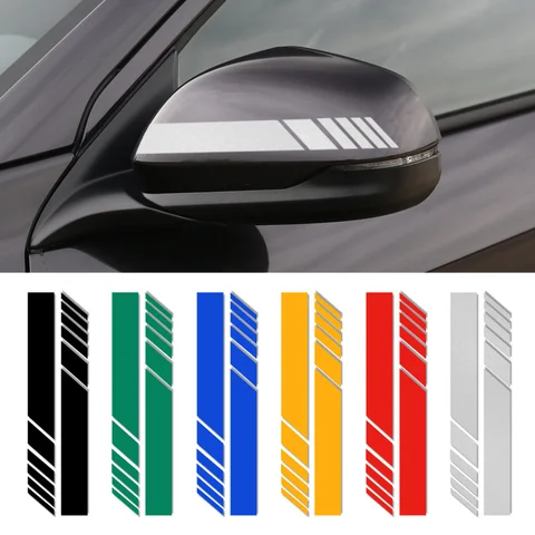 Автомобильный Стайлинг, полосы для боковых зеркал заднего вида, наклейки для Hyundai ix35 iX45 iX25 i20 i30 Sonata Verna Solaris Elantra Tucson