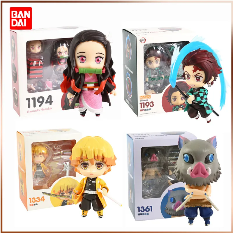 

Аниме, игрушка для убийцы демонов, строительная игрушка Nezuko Tanjirou Zenitsu Inosuke Kyoujurou Kanawo Kawaii Q, фигурная модель из ПВХ, игрушка в подарок