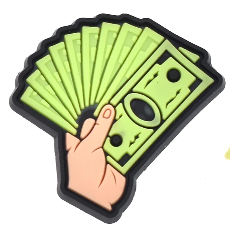 1pcs Money Shoe Charms Accessories Fits for Crocs Decorations Kids Adult Birthday Party Gifts