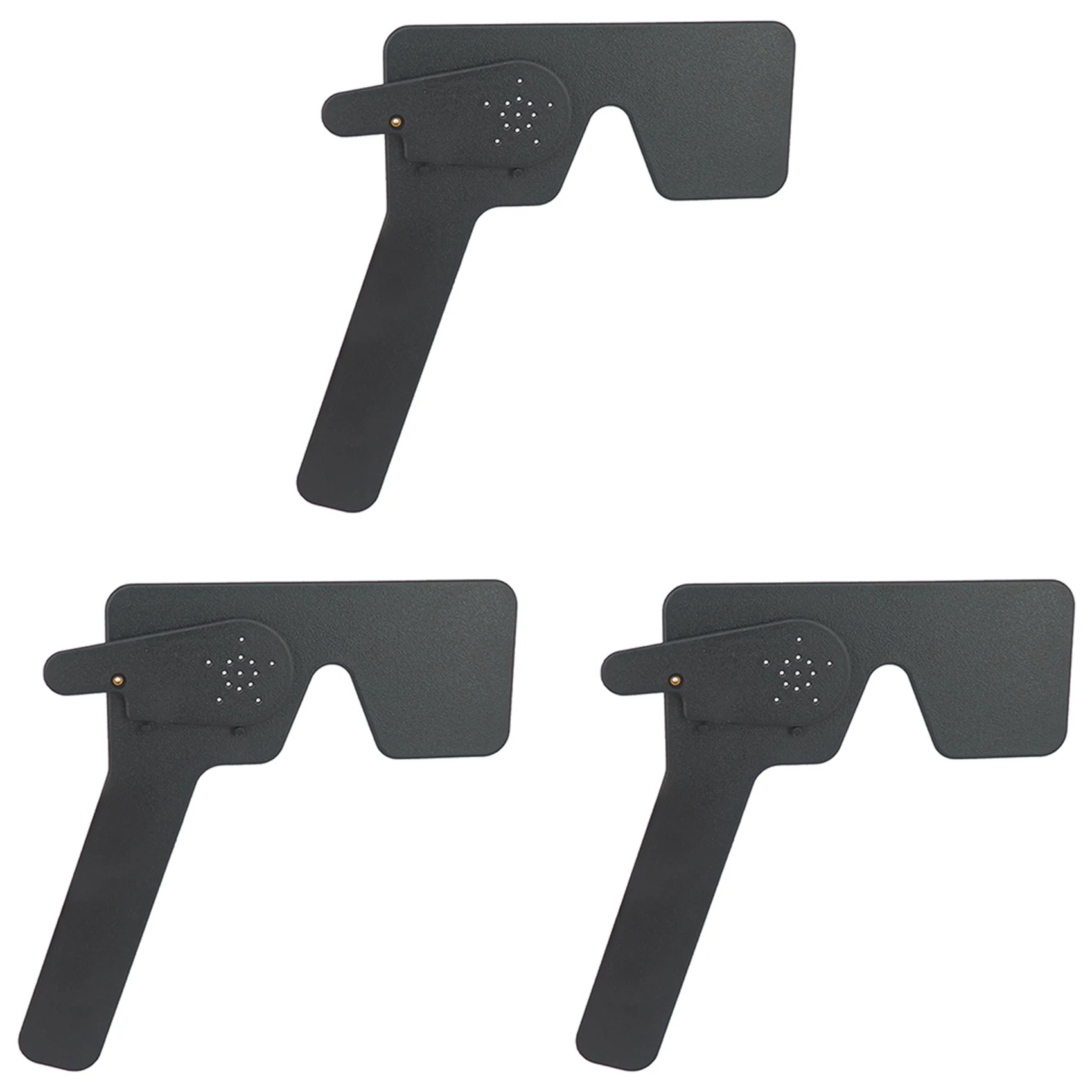 

3X Professional Ophthalmic Lorgnette 17 Pinhole Black Plastic Vision Test Eye Occluder