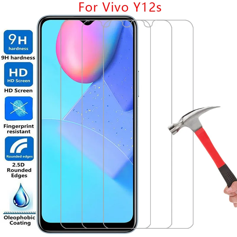 Чехол для телефона vivo y12s защита экрана закаленное стекло на vivoy12s y 12 s y12 ys12 задняя