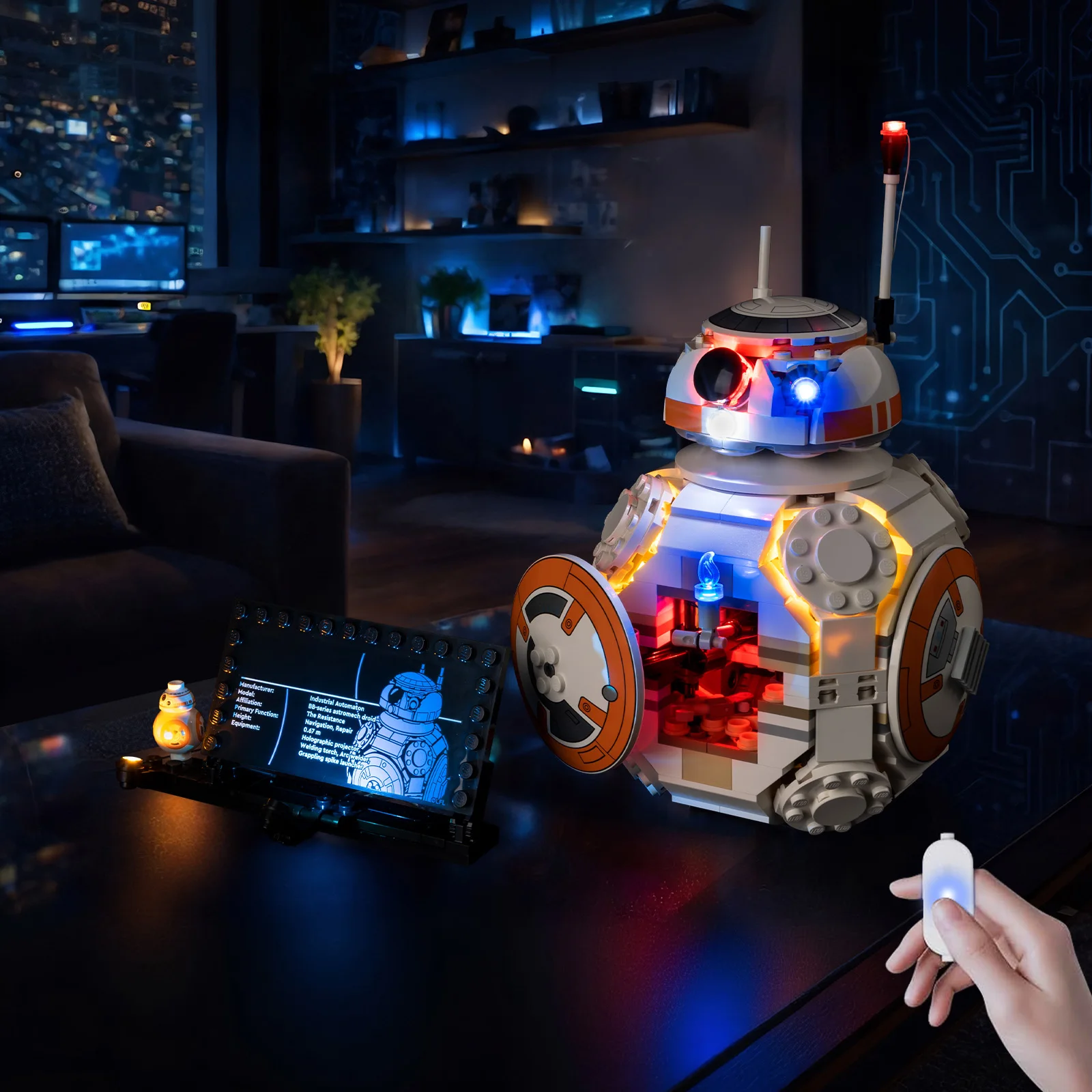 Фото Набор светодиодного освещения, подходящий для LEGO BB-8 ™   Астромеханический дроид 75452 №2