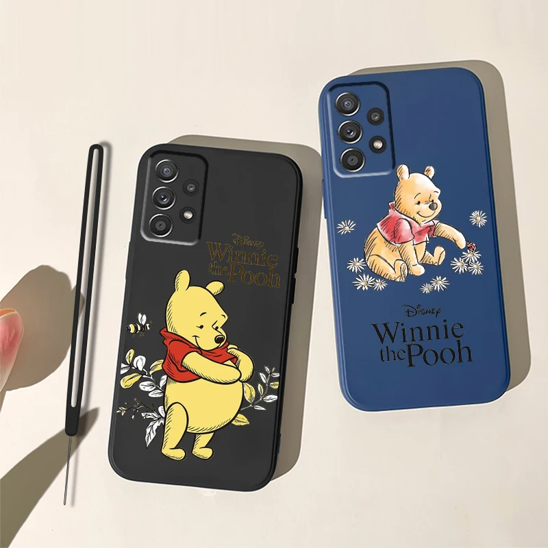 

Winnie the Pooh Art For Samsung Galaxy A54 A34 A14 A73 A53 A33 A23 A13 A72 A52 A32 A22 Liquid Rope Soft Phone Case Coque Capa