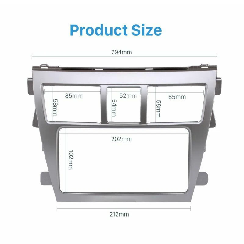 Для Toyota Vios Yaris Sedan Belta Car 2Din Аудио Панель DVD Навигации Рамка Автомобильная Fascias