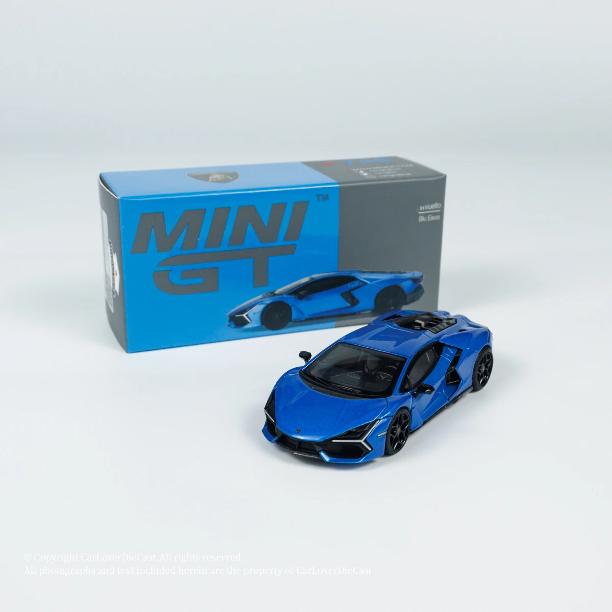 Литая под давлением модель автомобиля MINI GT 1:64 Revuelto Blu Eleos