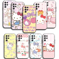 hello kitty cute cat phone cases for samsung galaxy a31 a32 a51 a71 a52 a72 4g 5g a11 a21s a20 a22 4g back cover soft tpu