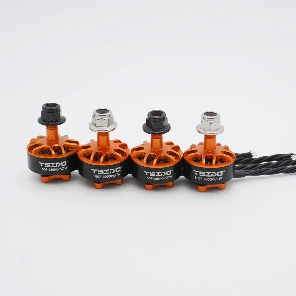 Фото 4 шт. бесщеточные моторы 1607 2800KV 3850KV CW/CCW 2-4S Lipo для дальнобойных радиоуправляемых гоночных дронов Frees №2