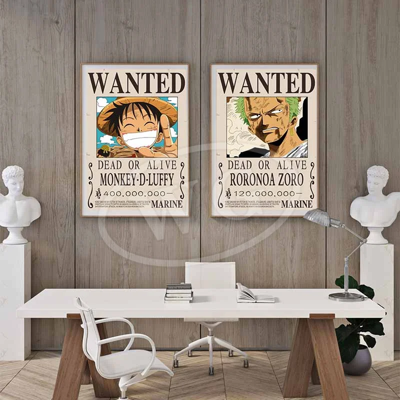 Постеры с изображением Луффи из аниме One Piece, картины на холсте, изображения битвы, для декора стен комнат подростков, подарки (art.: 3920da4aa3cf7) - 3920da4aa3cf7