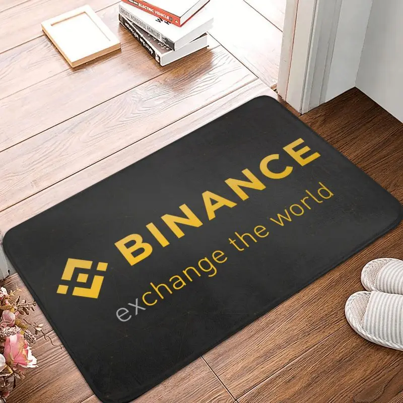 

Cryptocurrency Binance Doormat Anti-Slip Kitchen Bath Mat BNB Blockchain Floor Door Entrance Carpet Rug Living Room Footpad