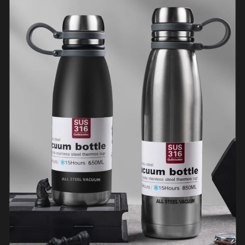 

650/850/1100ML Thermos Bottle Insulation Cup Sports Insulation Cup Portable Water Bottle Double-Wall Vacuum Sports Bottle