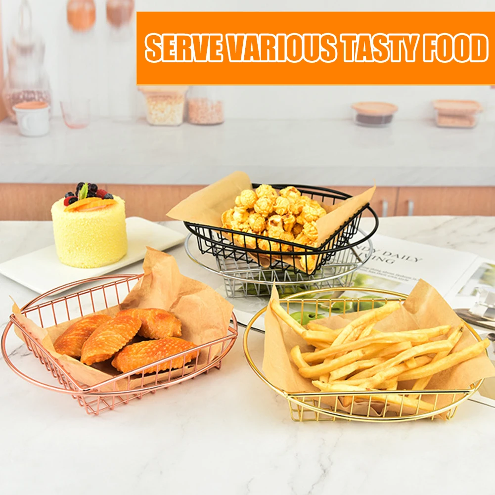 

French Fries Basket Frying Basket Snack Food Mesh Basket Stainless Steel Fried Food Tray for Kitchen Cooking Chef Colander Tool