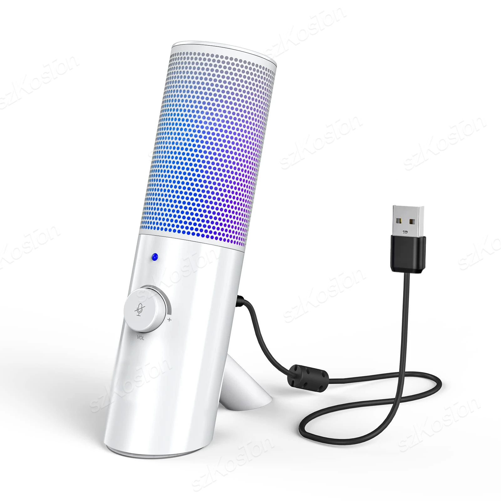 USB Microphone Studio Recording Professional Condenser RGB Gaming Microphone for PC Computer Video Podcasts Streaming Mic A8 A6