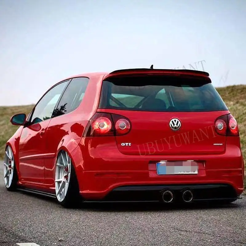 

For VW Golf 5 MK5 R32 GTI R Hatchback Spoiler High Quality ABS Plastic Car Tail Wing Decoration Rear Roof Lip Spoiler Universal