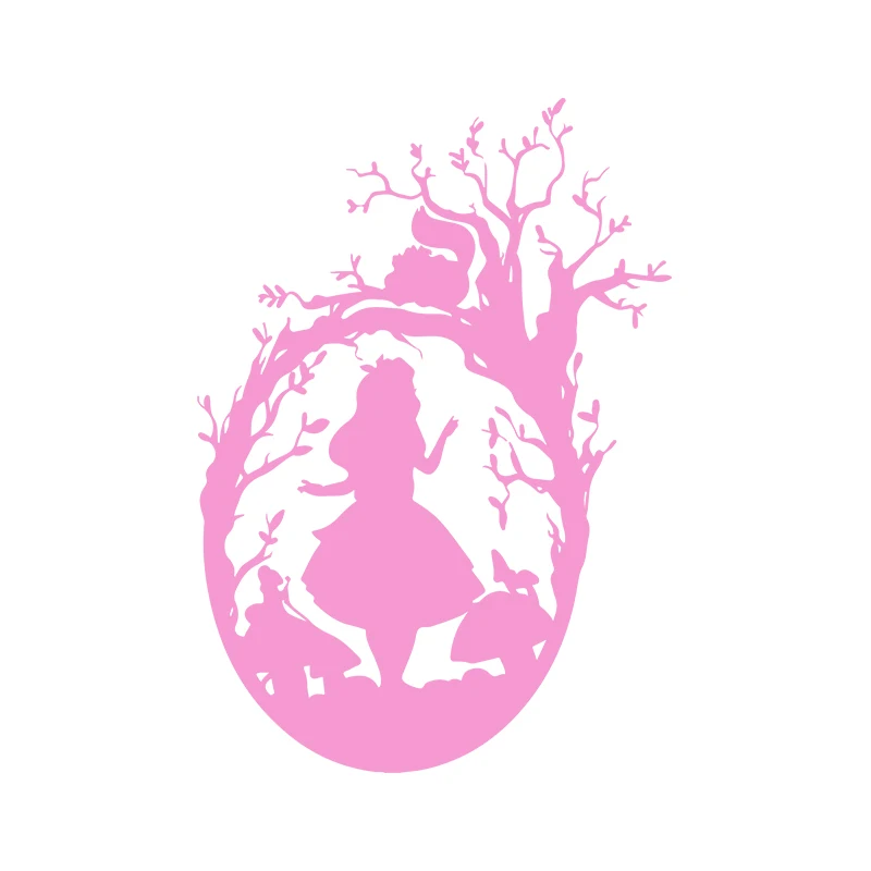 

Алиса в стране чудес, украшение, модный автомобильный Стайлинг, виниловая художественная наклейка, забавные наклейки для ноутбука, наклейка для детской комнаты для девочек, фрески для детской комнаты