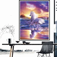 beauty galloping horse diy 5d diamond painting full drill square embroidery mosaic art picture of rhinestones home decor gifts