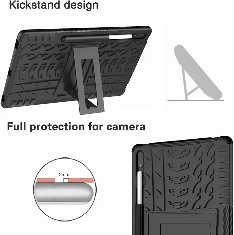 Чехол Armor Kickstand для Samsung Galaxy Tab S9 A9 Plus 11 12 4 S8 S7 FE A8 10 5 A7 Lite S6 планшета SM-X810 Funda