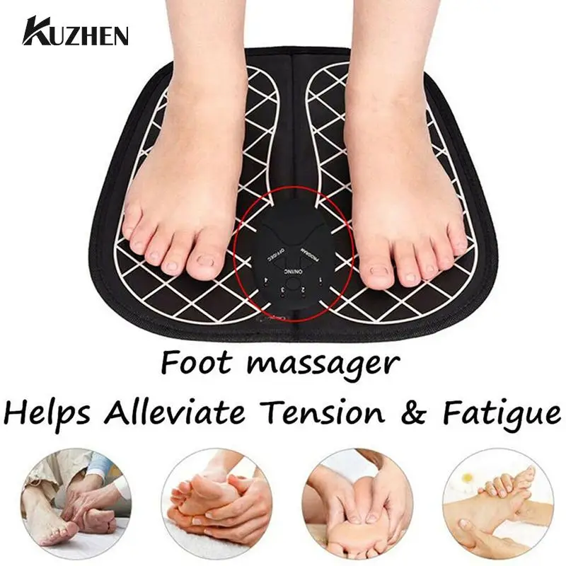 

Electric Foot Massager Pad Feet Muscle Stimulator Foot Massage Mat Improve Blood Circulation Relieve Ache Pain Health Care