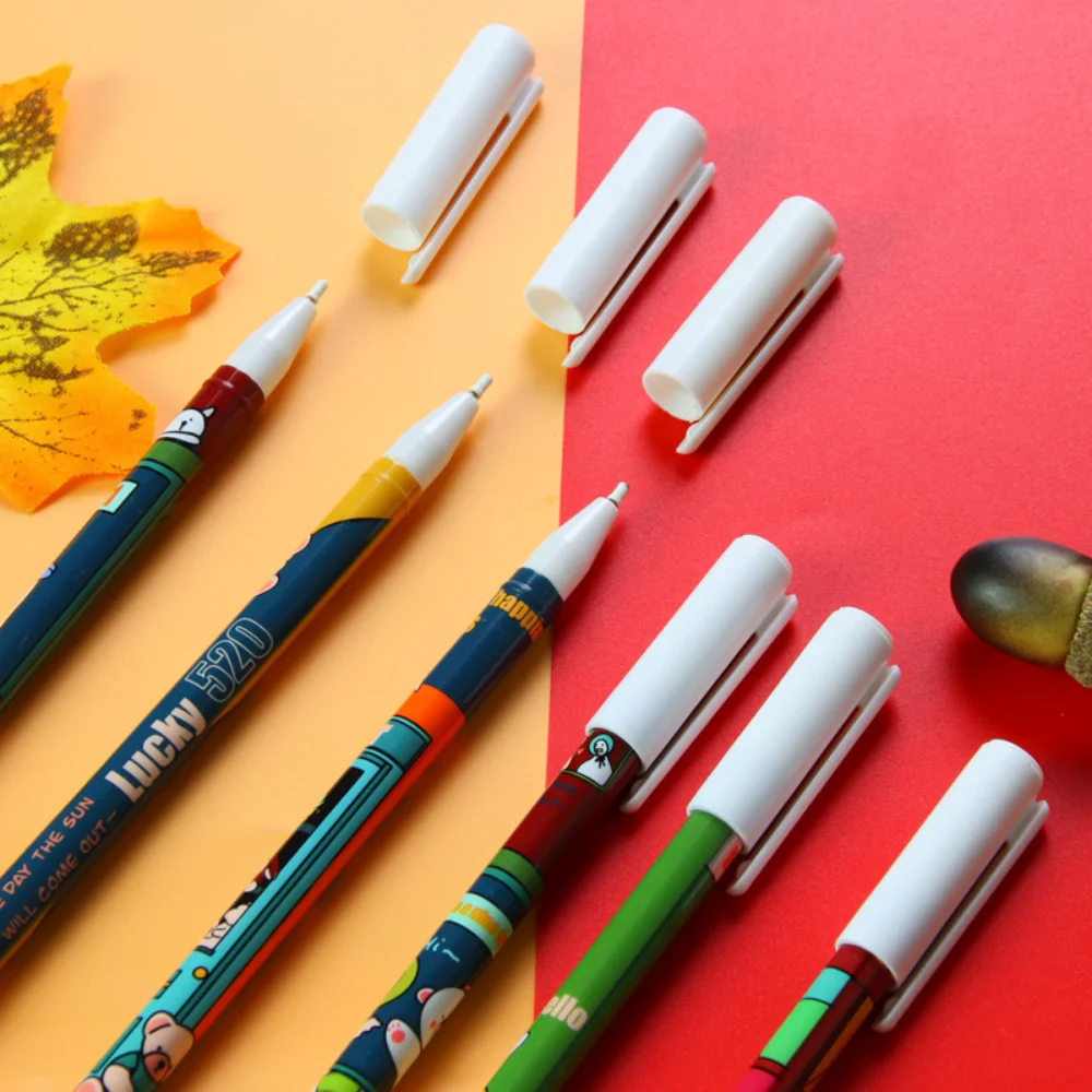 

1 шт. мультяшный счастливый автобус, ручка с давлением, милый черный ролик, школьные принадлежности, офисные канцелярские принадлежности