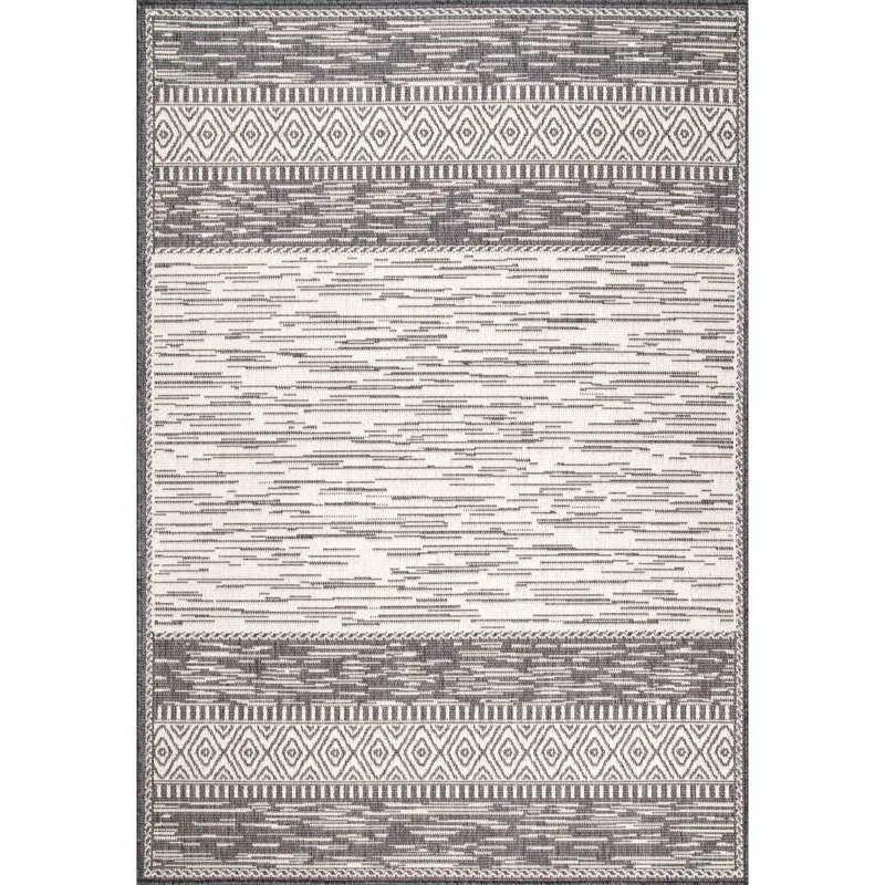 

Lana Striped Indoor/Outdoor Area Rug, 8', Gray