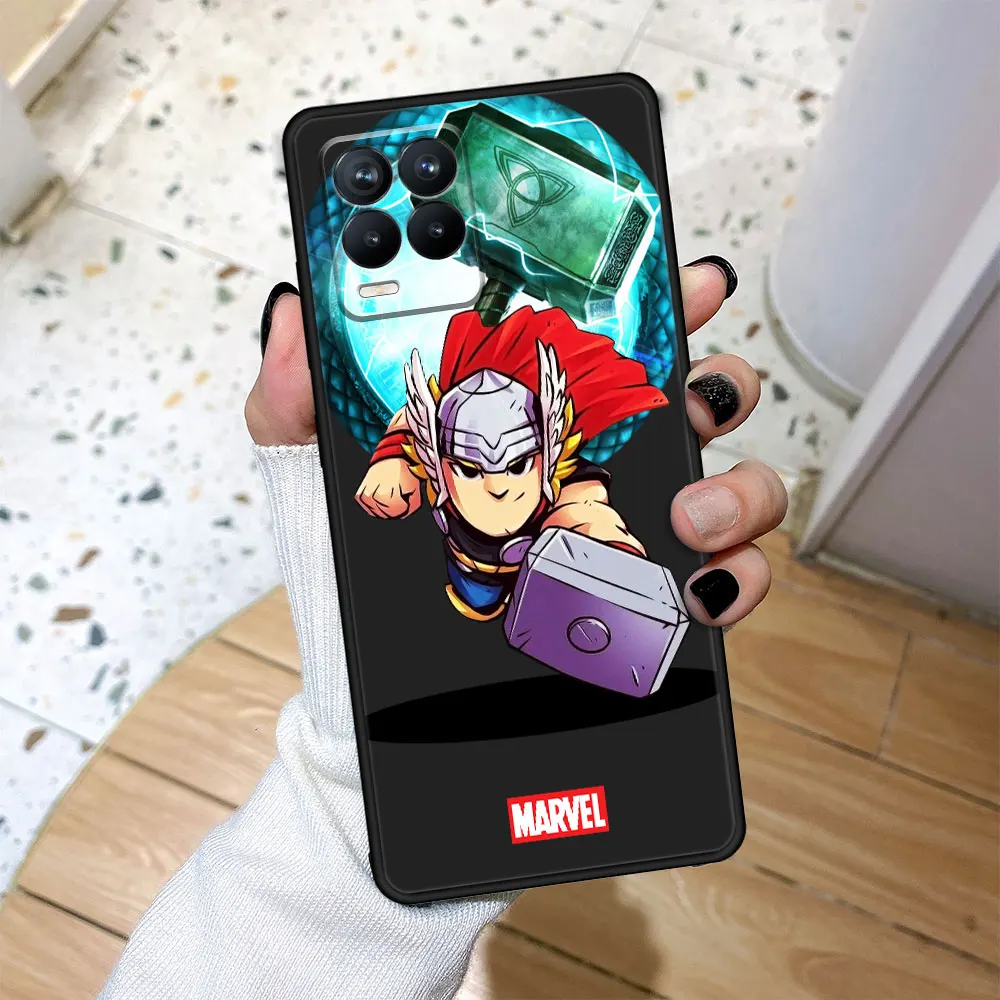 Чехол Coque для Realme C21Y 9 6 C11 C3i 8 Pro C21 C15 7 C25Y Plus 7i C3 Neo2 Cell Official Marvel Железный человек Spiderman