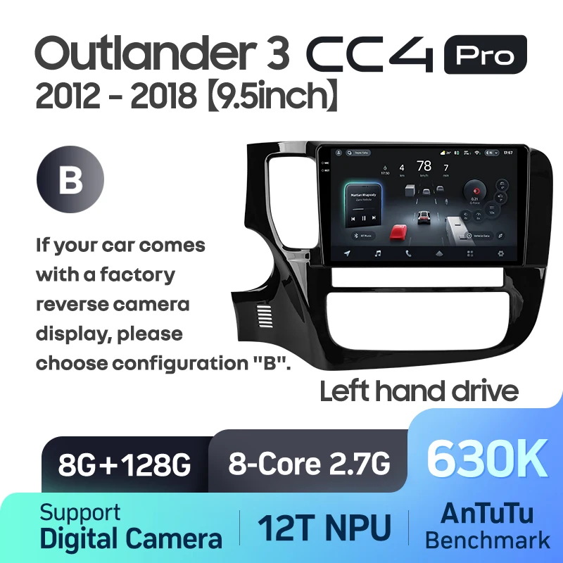 

TEYES Тиайс CC4 PRO Штатная магнитола For Мицубиси Аутлендер 3 GF0W GG0W For Mitsubishi Outlander 3 GF0W GG0W 2012 - 2018 LHD автомагнитола 2 DIN DVD GPS CarPlay Auto мультимедиа автомобиля головное Android магнитола