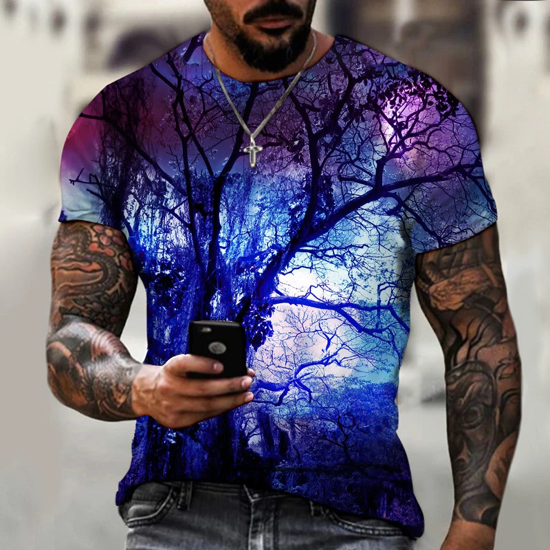 

Men's Summer Short sleeve Print T-shirt Male Sports Running tshirt Fitness Gym t shirt Tee Tops Streetwear Clothes For Men