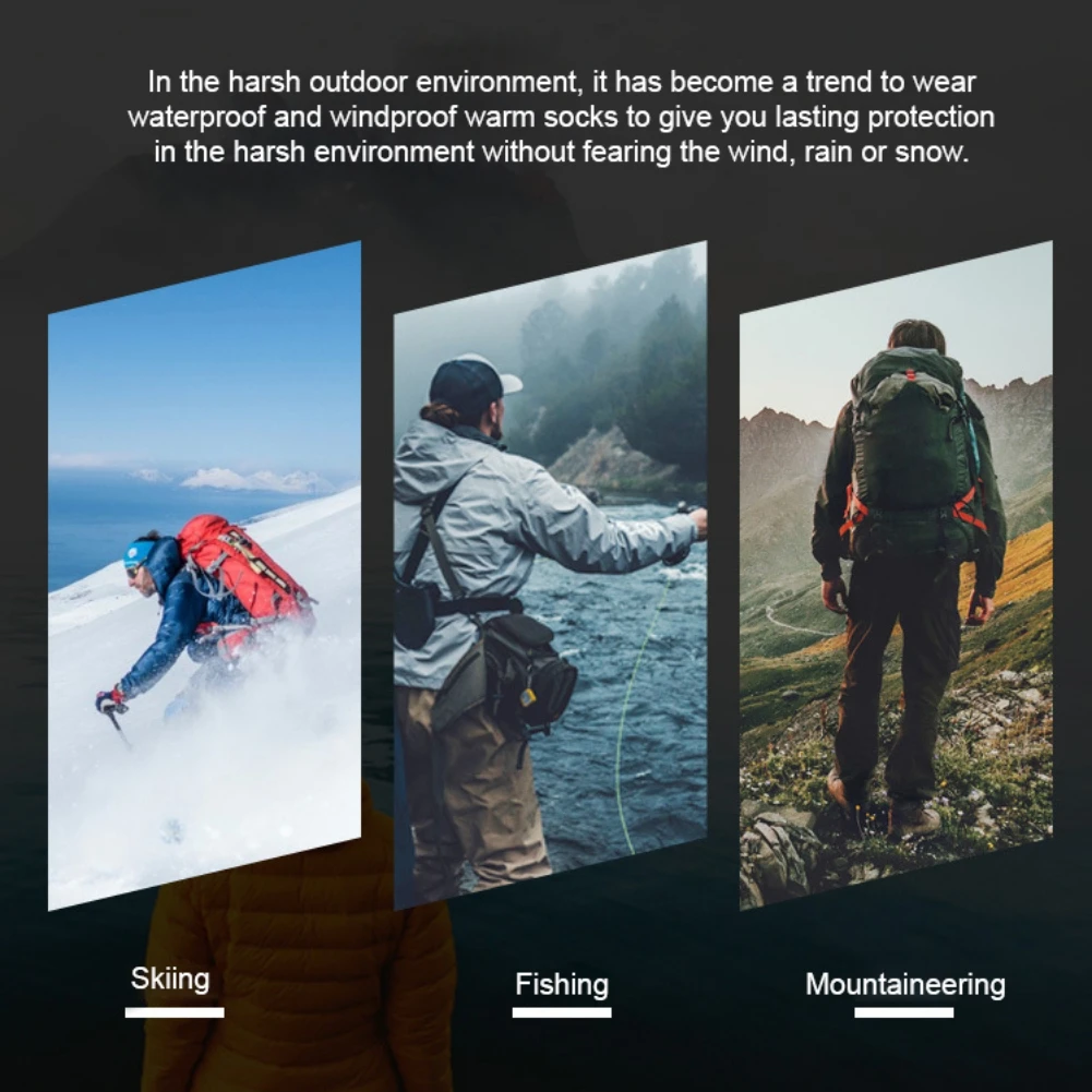 Winter Men Women Cotton Thermal Ski Socks Sports Socks Snowboarding Cycling Adult Skiing Thicker Leg Warm