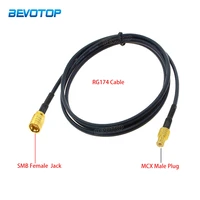 rg174 pigtail cable smb female jack to mcx male plug car radio antenna dab aerial extension cord rf coaxial cable jumper 50 ohm