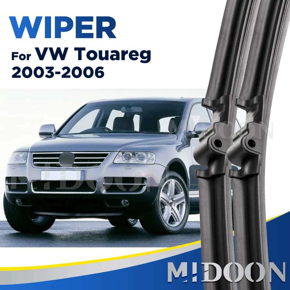

MIDOON стеклоочистителя спереди и сзади стеклоочистителей для VW Touareg 2003-2006 лобовое стекло Защита от солнца на заднее стекло 26 "+ 26" + 14"