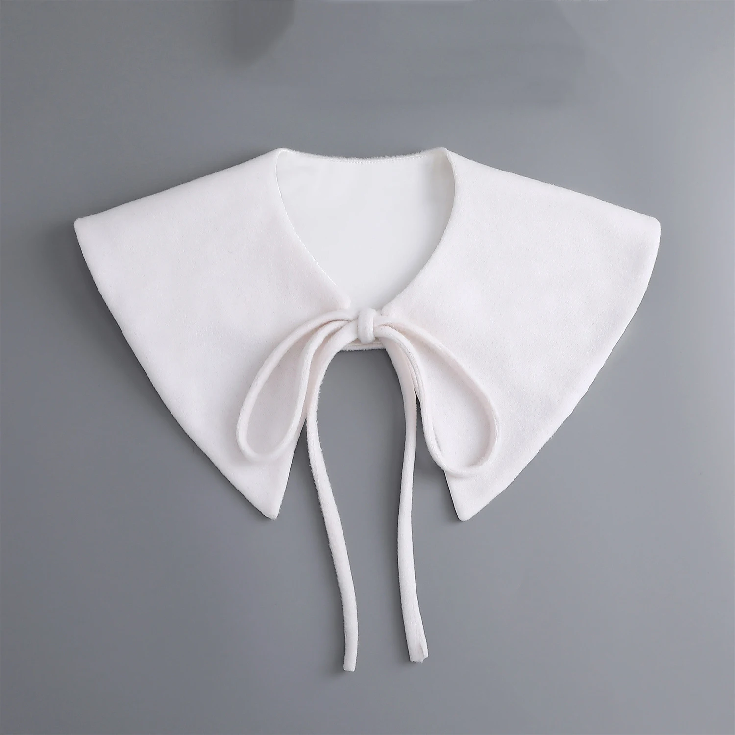 

Белый фальшивый воротник с большим лацканом для девочек, рубашка, съемные воротники, блузка с лацканами, топ, фальшивый воротник, Женское Ож...