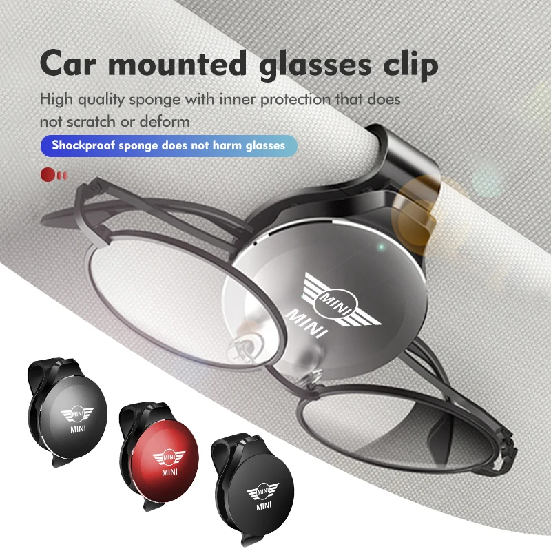 Автомобильный зажим для очков многофункциональный универсальный MINI Cooper JCW WORKS R55