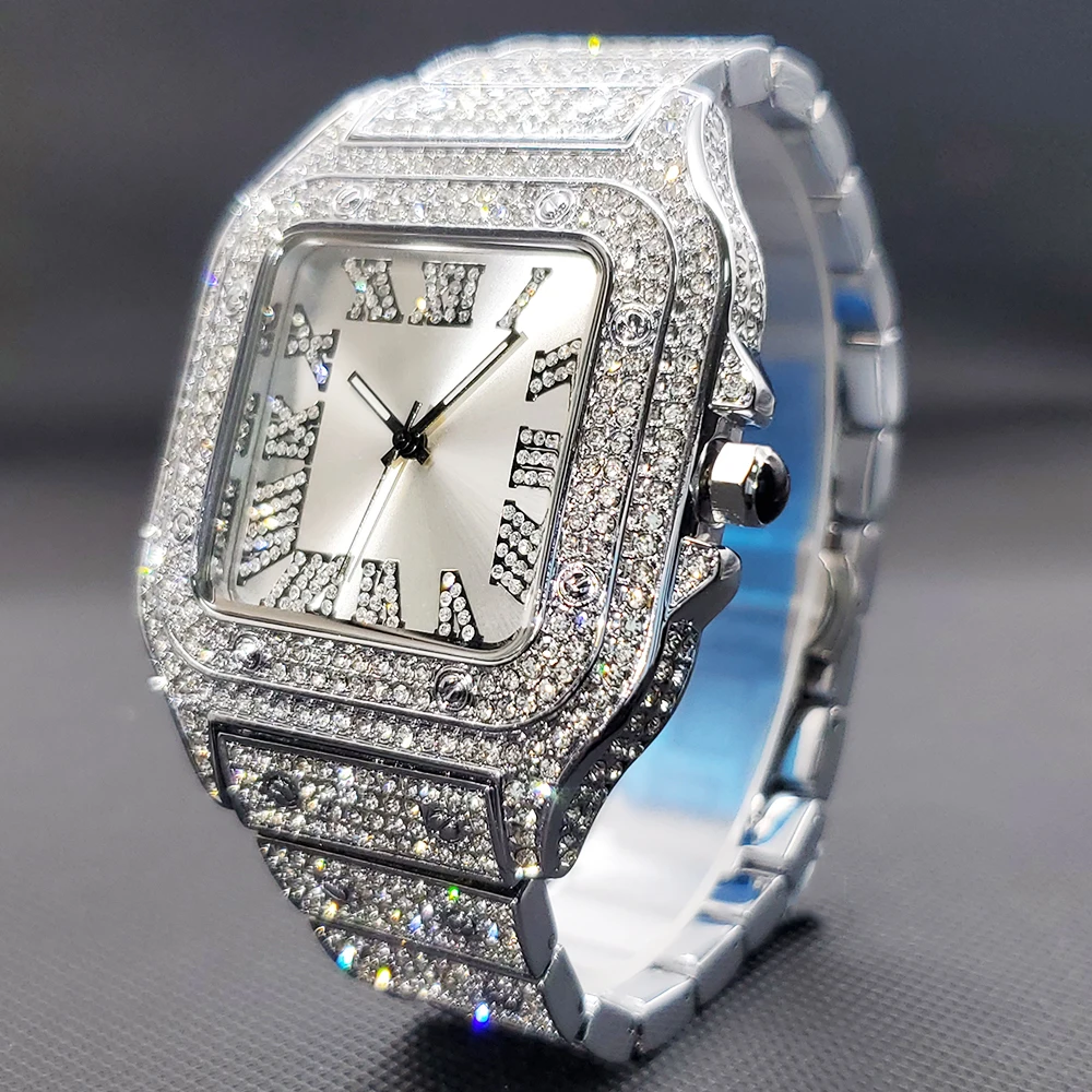 Женские элегантные стильные кварцевые наручные часы с цирконом