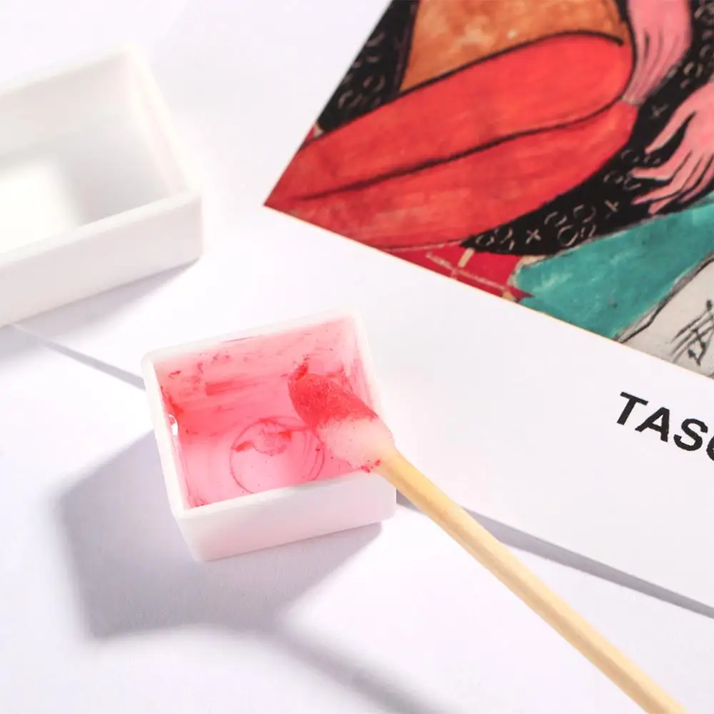 2 мл белые художницы полукастрюли пластиковая палитра красок принадлежности для