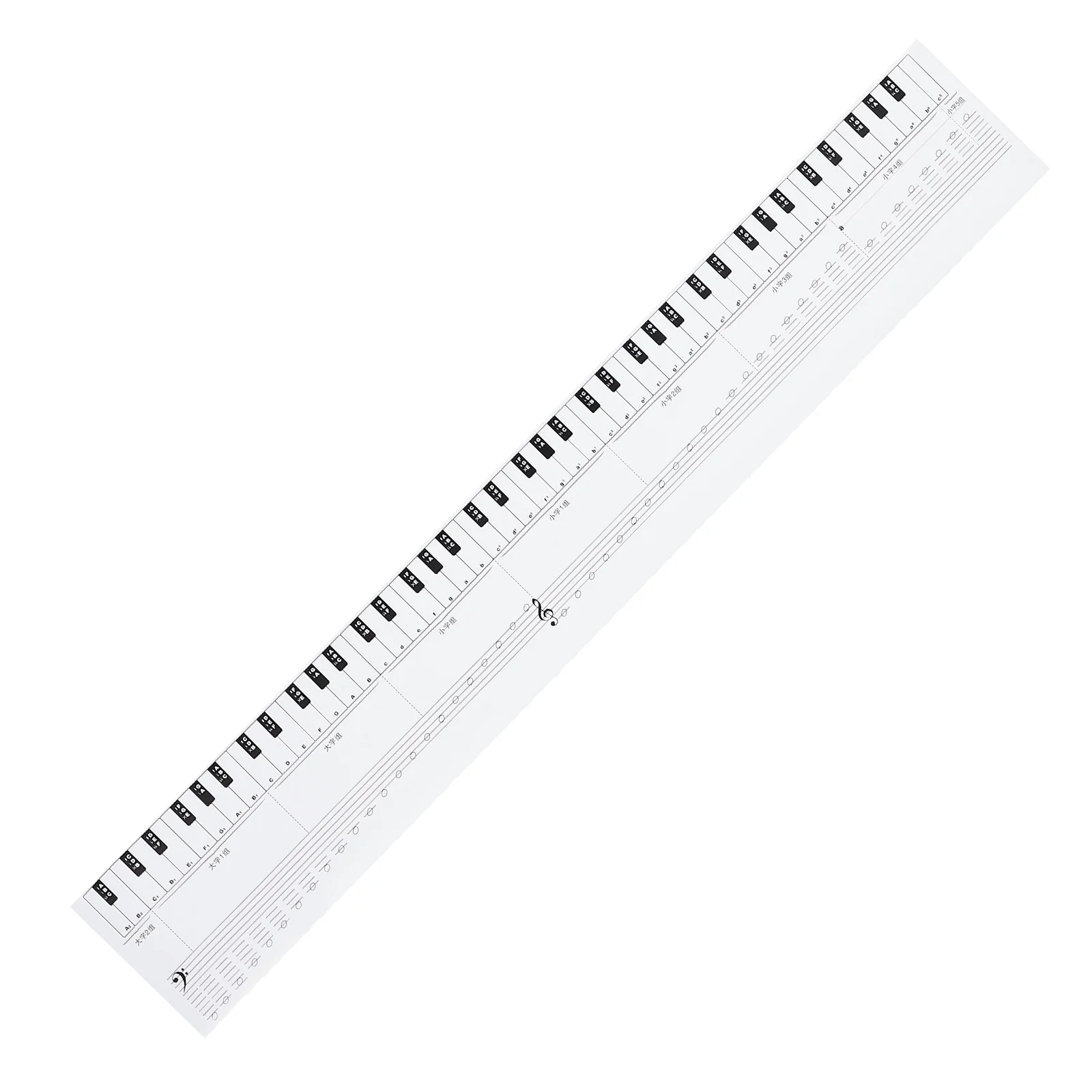 

Piano Keyboard Chart Note Learning Keys Key Stickers Paper Guide Finger Marker Notes Mat Teaching Overlay Aids Rake Poster