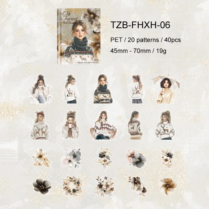 

Jianwu Flower Encounter Series стикеры для украшений