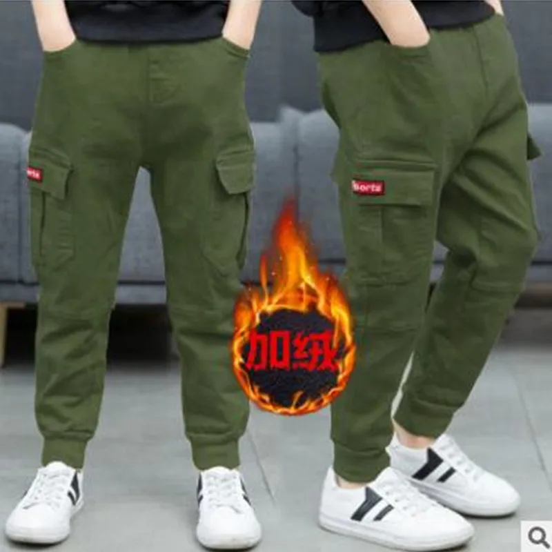 Kid Pants For Boys Cargo Pant Letters clothes Kids Pants Casual Kids Clothes Winter Teenage Boys Clothing Children's Trousers