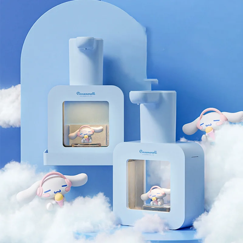

Sanrio Kawaii Anime Cinnamoroll Girl Heart Cute Cartoon Character Wall-Mounted Automatic Hand Sanitizer Machine Toys for Girls